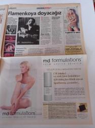 Milliyet Cuma Gazetesi - 10 Ekim 2003 - Gerçek Flamenko Geceleri - Yönetici Koçu Hande Yaşargil - Popstar Olmak Uğruna Gülünç Duruma Düşenler - Pilar Andujar Grech