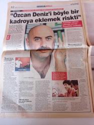 Milliyet Pazar Gazetesi - 28 Eylül 2003 - Ezel Akay Fotoğrafı - TV Seyircisi Tiyatroya Gidecek - Shakespeare - Meltem Cumbul - Mehmet Ali Alabora - Zeynep Fadıllıoğlu