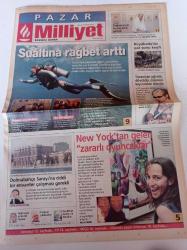 Milliyet Pazar Gazetesi - 7 Eylül 2003 - Yeşim Ceren Bozoğlu Fotoğrafı - Sualtına Rağbet Arttı - New York'tan Gelen Zararlı Oyuncaklar - Dolmabahçe Sarayı