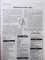 Nokta Dergisi - 28 Nisan 1985 - Türkiye'nin kanser haritası - Necdet Calp - Necdet Çobanlı - Turgut Özal - Alp Yalman - Sanatta yeni arayışlar - Çöp müteahhidi - Siyasi tutuklular - Özel televizyon tartışması - Erdal İnönü - Sinema Günleri - İnanılmaz bir sahtekarlık - Haziran'da büyük değişiklik - Siyasi tutuklular - Otomotivde Türk-Sovyet işbirliği -