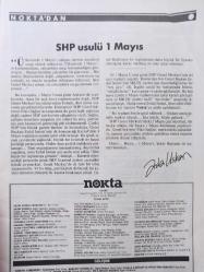 Nokta Dergisi - 10 Mayıs 1987 - Politika ve seks - Referandum soruşturması - Kibar hırsızın sonu - Bakan Kalemli suçlanıyor - Suçlanan avukatlar - Kömür madenleri boşaltılıyor - İktidarla gelen seksapel - Sınav dışı kalanlarda azınlık stresi - Dekorasyonda yeni eğilim - Karikatürde fantastik çizgi - Yabancı uzman gözüyle Türk sineması -