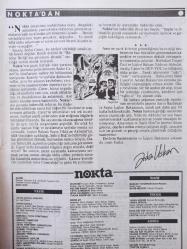 Nokta Dergisi - 9 Şubat 1986 - İşkenceci polisin itirafları 2 - Basında işkence olayı - Sedat Caner - Mahir Kaynak - Fatih köprüsü yapım çalışmaları - Kastelli tasfiyesinde son durum - Portekiz'de seçimlerin ardından - Mucitlere devlet desteği - Cat Stevens - Bestecilerin kooperatifi - Basketbol liginde durum -  Günlerin getirdiği - Sağlıklı ''tek'' çocuklar-