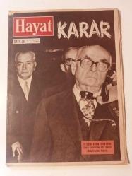 21 EYLÜL 1961 HAYAT DERGİSİ KARAR BAŞLIKLI İDAMLAR KONULU SAYISI...