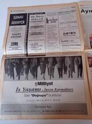 Milliyet İş Yaşamı Ve İnsan Kaynakları Gazetesi - 26 Ekim 1997 - Sayı 47 - Bayındır Holding Hızla Gelişiyor - Eroğlu Şirketler Grubu Başkanı Nurettin Eroğlu Fotoğrafı- Bu Şirkette Kural Yok Verim Danışmanlık