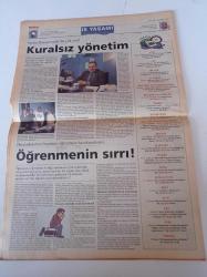 Milliyet İş Yaşamı Ve İnsan Kaynakları Gazetesi - 26 Ekim 1997 - Sayı 47 - Bayındır Holding Hızla Gelişiyor - Eroğlu Şirketler Grubu Başkanı Nurettin Eroğlu Fotoğrafı- Bu Şirkette Kural Yok Verim Danışmanlık