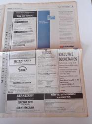 Milliyet İş Yaşamı Ve İnsan Kaynakları Gazetesi - 6 Temmuz 1997 - Sayı 31 - Toprak Holding İnsan Kaynakları Müdürü Oktay Valunya Fotoğrafı - Endüstriyel Temizlik Servisi ETS'nin Sahibi Harika Akdemir - Sihirbazlık Sanatı