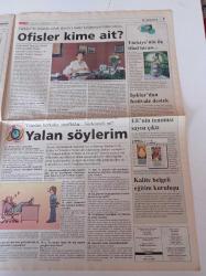 Milliyet İş Yaşamı Ve İnsan Kaynakları Gazetesi - 6 Temmuz 1997 - Sayı 31 - Toprak Holding İnsan Kaynakları Müdürü Oktay Valunya Fotoğrafı - Endüstriyel Temizlik Servisi ETS'nin Sahibi Harika Akdemir - Sihirbazlık Sanatı