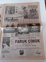 Milliyet 2000 Gazetesi - 10 Mayıs 2000 - Alman usulü Seks ruleti-Uyuşturucu alışkanlığı ilkokul yaşlarına indi- Fare İdrarı Kansere İlaç Oldu - Sanal Gözetleme - Dolmabahçe'de 193 Saat Var - Cannes'da Heyecan Var