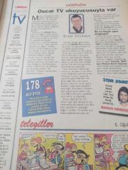 Oscar Tv Dergisi - 26 Eylül - 2 Ekim 1998 - Elif Dağdeviren - Aydan Burhan - Güner Ümit - Mustafa Sandal - Müslüm Gürses - Hilal Özdemir - Tehlikeli Yaratık - Arkadaşım Hayalet - Jack ve Sarah - Çaylak - Uzay Yolu 6 - Çılgın Max - Burun Kanıyorsa neler yapmalı - Bay Turnike geliyor -