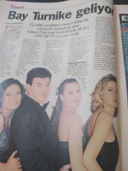 Oscar Tv Dergisi - 26 Eylül - 2 Ekim 1998 - Elif Dağdeviren - Aydan Burhan - Güner Ümit - Mustafa Sandal - Müslüm Gürses - Hilal Özdemir - Tehlikeli Yaratık - Arkadaşım Hayalet - Jack ve Sarah - Çaylak - Uzay Yolu 6 - Çılgın Max - Burun Kanıyorsa neler yapmalı - Bay Turnike geliyor -