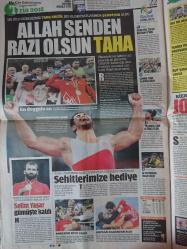 Türkiye Gazetesi,21 Ağustos 2016,Binali Yıldırım,Metin Külünk,Wilma Elles,Recep Tayyip Erdoğan,Hülya Avşar,Trabzonspor,Beşiktaş,Şenol Güneş,Advocaat,Riekerink,Yasemin Can