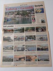 Milliyet Otomobil Gazetesi - 21 Eylül 2004 - Yalova Gemlik Gezisi -  Çınarcık - Armutlu - Yaşlı Otomobiller Bizler Hurda Değiliz - Ünlü Sanatçı Levent Yüksel Fotoğrafı