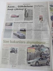 Milliyet Otomobil Gazetesi - 2 Kasım 2004 - Doğa Rutkay Fotoğrafı-- Onlar Sadece Çim Biçmiyor - Bira Masasında Yaratıldı - Micheal Schumacher - Gezi Side