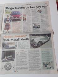 Milliyet Otomobil Gazetesi - 2 Kasım 2004 - Doğa Rutkay Fotoğrafı-- Onlar Sadece Çim Biçmiyor - Bira Masasında Yaratıldı - Micheal Schumacher - Gezi Side