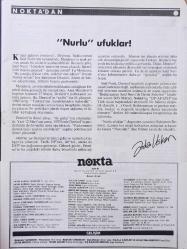 Nokta Dergisi - 3 Mayıs 1987 - Demirel'in kozu Nurcular - Bülent Ecevit - ANAP'ta Süzer kavgası - SHP'de 'Kürtçülük' tartışması - Aldığı rüşvete senet veren komiser - Asistanlık sınavında şaibe iddiası - Limuzin'le açılan kapılar  - İnsan Hakarı Derneği'nin cezaevi raporu - Arjantin'de atlatılan darbe - Bir Neo-faşistin portresi - Bilinmeyen yönleriyle Onassis -