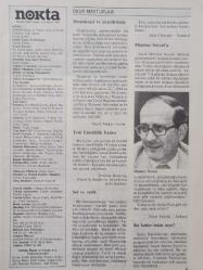 Nokta Dergisi - 6-12 Ağustos 1984 - Partilerin Ağrı tırmanışı - 18 yaşındakilere oy hakkı - 150 milyonluk halı - Sivrisineğin fendi - Dr. M. Kemal İnan - Neden istifa etmiyor? - Kim doğru söylüyor? - Para yastık altında mı? - Türklere düşmanlığım yok - Bu işin tadı kaçıyor - Okur Mektupları - Mümtaz Soysal - Yağmur yağdı böyle oldu - Toskay ne yapmalı? - Unutulan Radyo -