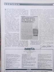 Nokta Dergisi - 15 Şubat 1987 - ANAP YÖK'ü değiştiriyor - Bitlis'te değiştirilen isimler - Panelciler davası - Sorular ve yanıtlarla AIDS - Kerkük sorunu - Eşcinsel katile özgürlük - Abdullah Baştürk - Aydın Yalçın - TRT'nin işe yaramayan kameraları - Troçki İstanbul'da - Çok koşan çabuk yorulur - Yeni havacılık şirketleri - Antisovyet Tv dizisi -