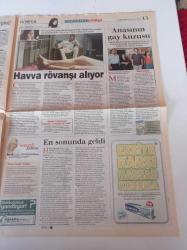 Milliyet Cumartesi Gazetesi - 26 Haziran 2004 - Mirkelam Fotoğrafı - Amerikalı Şarkıcı Anastacia Kanser Dişiliğimden Bir Şey Kaybettirmedi - Deniz Akkaya - Romans 2 Cehennemin Anatomisi Filmi