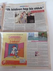 Milliyet Pazar Gazetesi - 10 Ekim 2004 - Ben Teşhirci Değil Nüdistim Makine Mühendisi Muzaffer A. - Beşiktaş Antrenörü Vicente Del Bosque- Orhan Pamuk