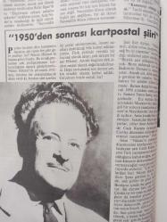 Nokta Dergisi - 22 Kasım 1987 - Yılmaz Güney - Nazım Hikmet - Necip Fazıl - Zeki Müren - Tunus ve Arap dünyasında darbeler - Yunanistan'da silah yolsuzluğu - Katil manken - Bir striptizcinin yaşamı - Tarih yeniden yazılıyor - Dido Sotiriyu Türkiye'deydi - Futbolumuzda yenilik tutar mı? - Toplu Konut - İTO seçimleri - Sedat Caner - Kadınlar otobüsü -