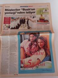 Milliyet Cumartesi Gazetesi - 10 Temmuz 2004 - Cansu Dere Fotoğrafı - Seks Açıkça Konuşmalı - Tatilde Yoga- Britney Spears - Sex And The City - Pierce Brosnan