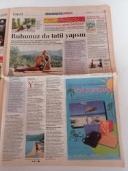 Milliyet Cumartesi Gazetesi - 10 Temmuz 2004 - Cansu Dere Fotoğrafı - Seks Açıkça Konuşmalı - Tatilde Yoga- Britney Spears - Sex And The City - Pierce Brosnan