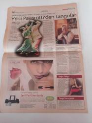 Milliyet Vitrin Gazetesi - 26 Şubat 2000 - Sayı 170 - Selin Toktay Fotoğrafı - Uğur Yücel - 9. Uluslararası Deri Günleri Fuarı - Yerli Pavarotti Erol Uras'tan Tangolar