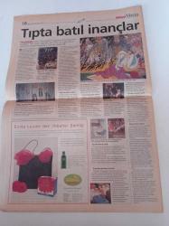 Milliyet Vitrin Gazetesi - 19 Şubat 2000 - Sayı 169 - Tıpta Batıl İnançlar- Meltem Cumbul Fotoğrafı - Kevin Spacey - Madonna - Naomi Campbell - Amerikan Beauty
