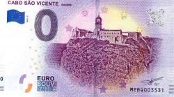 LOT.8 » BANKNOT EURO CABO SAO VICENTE PORTUGAL SERİE;MEBQ 003531