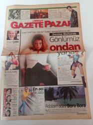 Milliyet Gazete Pazar - 20 Şubat 2000 - Sayı 159 - Hem Kekeme Hem Geveze Grup Laçin Kurucusu Hüseyin Turan - Özel Tarih Yıldız Kenter - - Lara Croft - Denise Richards Fotoğrafı - Adaların Adası Bora Bora