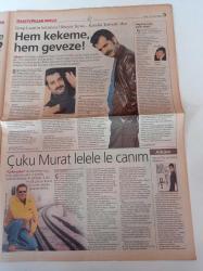 Milliyet Gazete Pazar - 20 Şubat 2000 - Sayı 159 - Hem Kekeme Hem Geveze Grup Laçin Kurucusu Hüseyin Turan - Özel Tarih Yıldız Kenter - - Lara Croft - Denise Richards Fotoğrafı - Adaların Adası Bora Bora