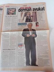 Milliyet 2000  Gazetesi - 15 Haziran 2000 - Sultan'dan İtiraf - Türkan Şoray Fotoğrafı - Hayvan Hakları Yasası Yolda - Sunucu Esra Balamir - Kobay Olduk - Avukat Tamer Heper 30 Yıldır Dert Dinliyor