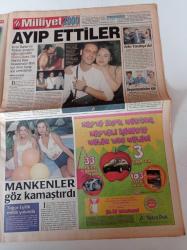 Milliyet 2000 Gazetesi - 27 Ağustos 2000 - Spice Girls Fotoğrafı - Amerikan'ım Süper Türk'ü  Sıddıka Demir Velipaşaoğlu - Müziğin Saklı Kenti Coşkun Demir - Ozan Güven