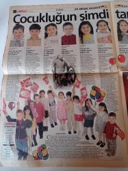Milliyet 23 Nisan Çocuk Gazetesi - Mustafa Kemal Atatürk - Oyuncak Zeka Geliştirir - Marketlerde Bayram Var - Meyve Suyu Çiklet Vivident - Nesquik Tiyatrosu Perde Diyor