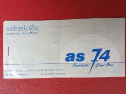 Efemera - As74 Bartın İstanbul Otobüs Bileti - kitantik - kitaLog