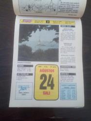 HÜRRİYET TAKVİMİ 24 Ağustos 1993 - DOĞUM GÜNÜ HEDİYESİ HEDİYELİK TAKVİM YAPRAĞI