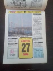 HÜRRİYET TAKVİMİ 27 Ağustos 1993 - DOĞUM GÜNÜ HEDİYESİ HEDİYELİK TAKVİM YAPRAĞI
