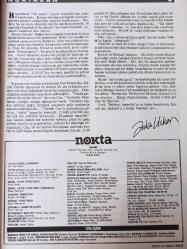 Nokta Dergisi - 24 Nisan 1988 - Küçük Emrah - Bir toplumsal çılgınlığın öyküsü - Vehbi Dinçcan - Sansür ve Muzır Kurulu - Eski milletvekilleri KİT'lerde - ABD diplomasisi ve uyuşturucu - Ortaköy'de kültürel çatışma - Tatil tartışması - Psikiyatri kabuk değiştiriyor - Sadık Özben - Futbolda tehlike belirtileri - Taşar, Duna'ya ateş püskürüyor - 82 Anayasası'na elveda -