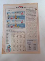 Milliyet Bulmaca Gazetesi - 7 Eylül 2003 - Cameron Diaz Fotoğrafı - Basketbol Milli Takım Coach'u Aydın Örs - Şebnem Dönmez - Beyazıt Öztürk- Olgun Şimşek - Özlem Conker