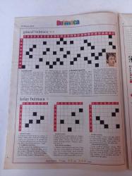 Milliyet Bulmaca Gazetesi - 10 Mayıs 2003 - Buket Uzuner - Gökhan Özen - Umut Akyürek - Nil Karaibrahimgil - Petek Dinçöz - Sarmal Bulmaca - Petek Bulmaca