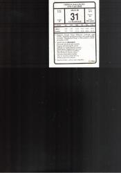 31 ARALIK 1994 CUMARTESİ - ORMAN BAKANLIĞI TAKVİMİ -