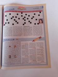 Milliyet Bulmaca Gazetesi - Kadir İnanır Fotoğrafı - Beyhan Saran - Tamer Karadağlı - Melek Baykal - İpek Çeken - Nebahat Çehre - Uzman Bulmaca