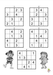 Çocuklar İçin Sudoku Kitabı (Mavi Serisi)