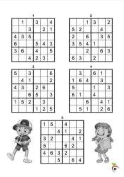 Çocuklar İçin Sudoku Kitabı (Mavi Serisi)