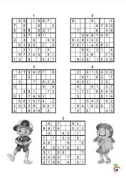 Çocuklar İçin Sudoku Kitabı (Mavi Serisi)