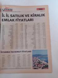 Milliyet Vitrin Gazetesi - 25 Aralık 2004- Sayı 13 - İl İl Satılık ve Kiralık Emlak Fiyatları - Rekor Talep KİPTAŞ'ı Harekete Geçirdi - Hisar Country - Kızılay Derneği Ankara Çankaya'daki Arsası Üzerine Konut Yapacak