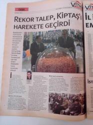 Milliyet Vitrin Gazetesi - 25 Aralık 2004- Sayı 13 - İl İl Satılık ve Kiralık Emlak Fiyatları - Rekor Talep KİPTAŞ'ı Harekete Geçirdi - Hisar Country - Kızılay Derneği Ankara Çankaya'daki Arsası Üzerine Konut Yapacak