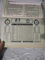 Takvim - 27 Mayıs 2003 - doğum günü hediyesi hediyelik takvim yaprağı