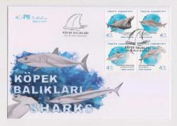 2021 Köpek Balıkları FDC İlk Gün Zarfı