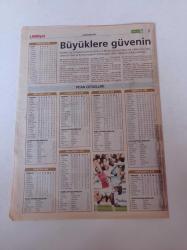 Milliyet İddaa Gazetesi - 19 Kasım 2004 - Marcio Nobre - Fatih Tekke - Ronaldo - Ronaldinho - Monaco - Atalanta - Juventus - Galatasaray - İspanya Ligi